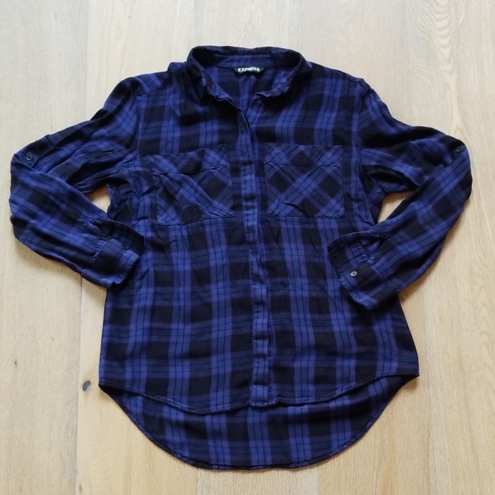 Express plaid button down